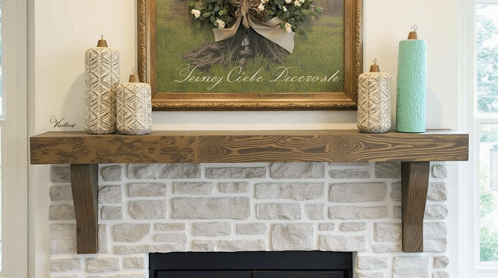 fireplace mantle - Spring mantel decor ideas