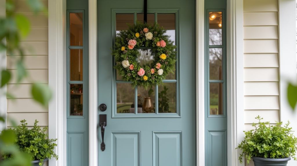 spring wreath for front door