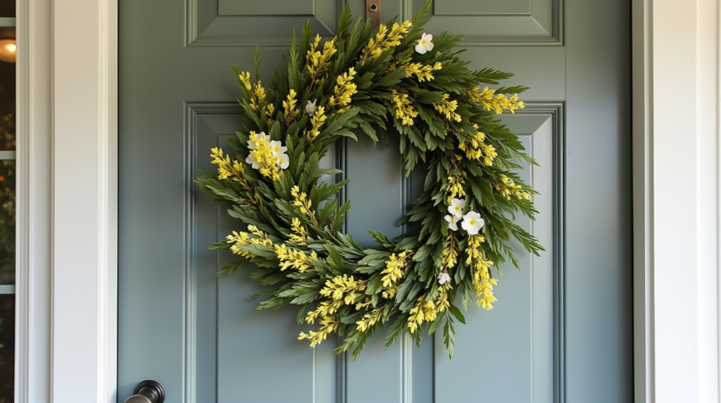 spring wreath for front door