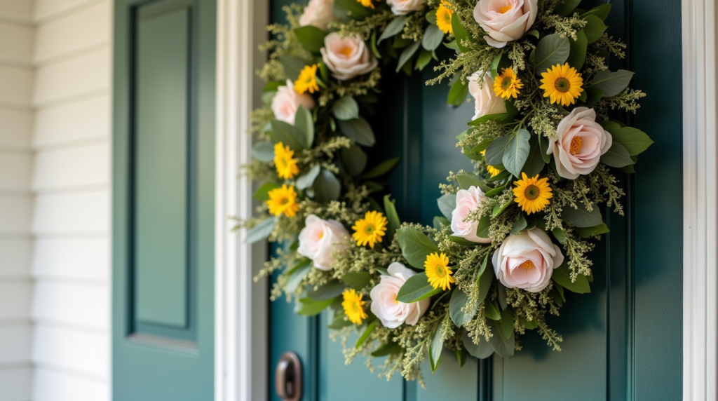 spring wreath for front door