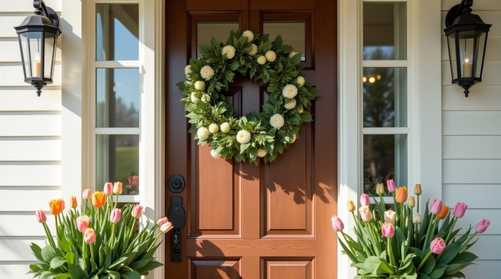 spring wreath for front door