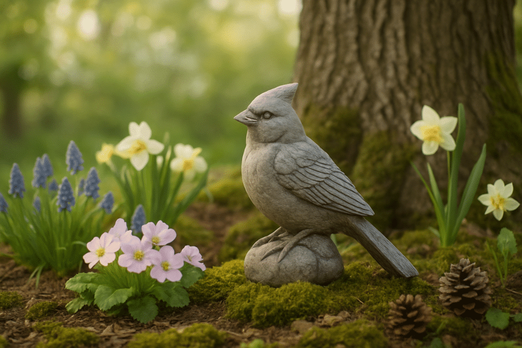 cardinal figurine