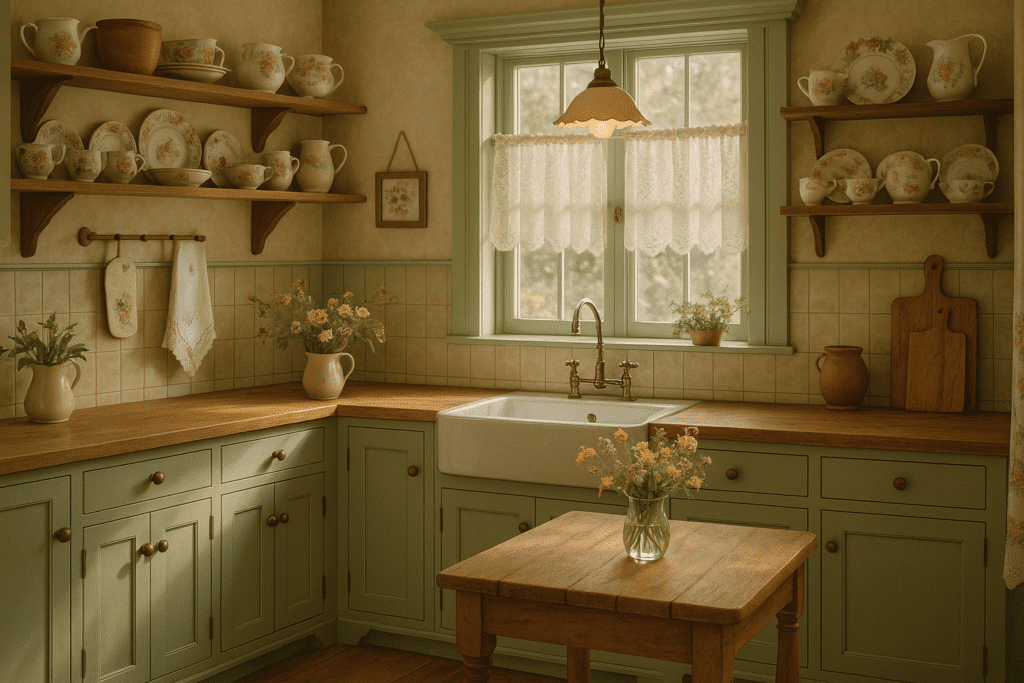 granny chic kitchen