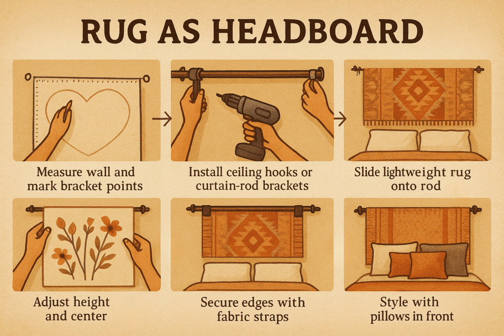 DIY Bedroom Decor Headboard