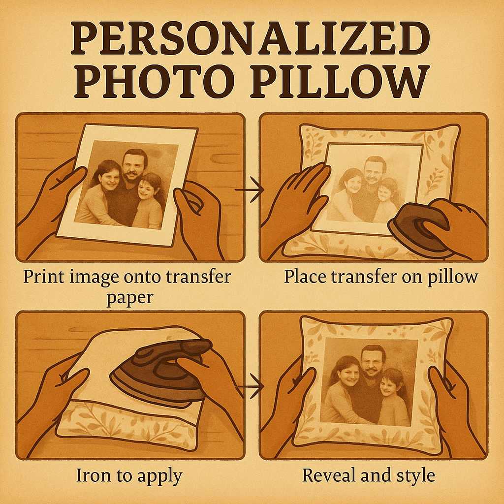DIY Bedroom Decor Photo Pillow