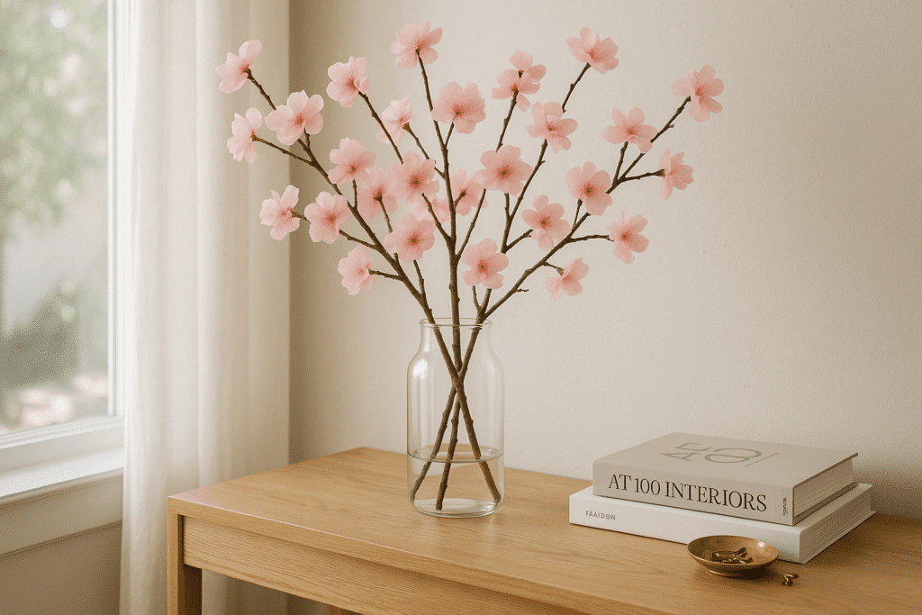 DIY Bedroom Decor cherry blossoms