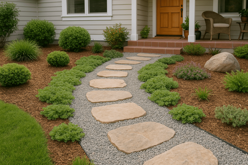 Front Yard Landscaping Ideas with Rocks