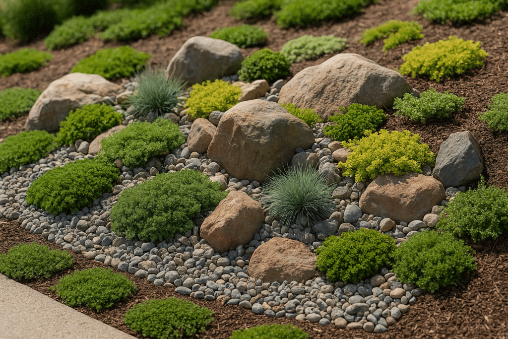Front Yard Landscaping Ideas with Rocks