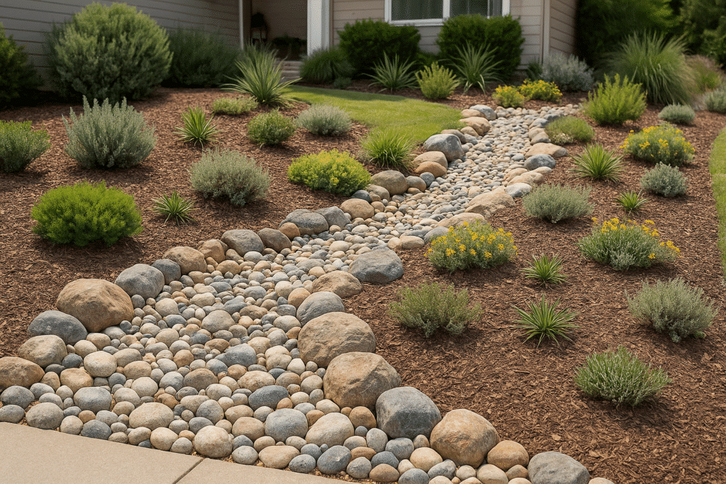 Front Yard Landscaping Ideas with Rocks