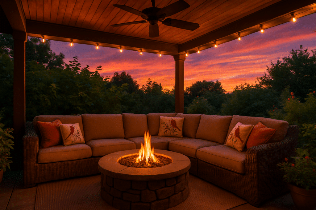 covered outdoor living spaces