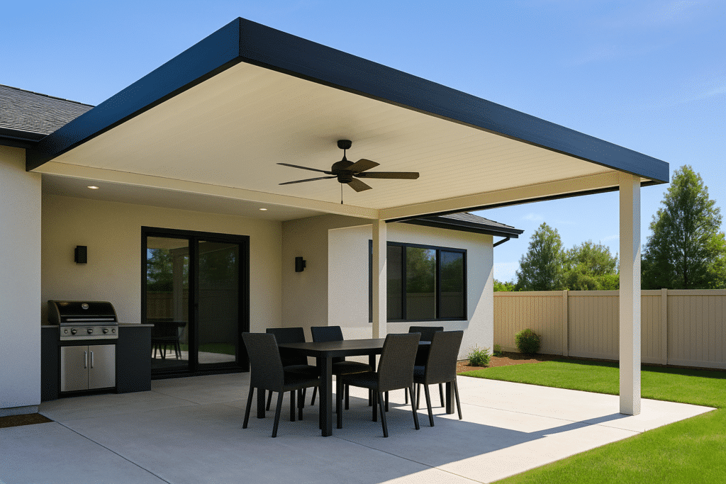 covered outdoor living spaces