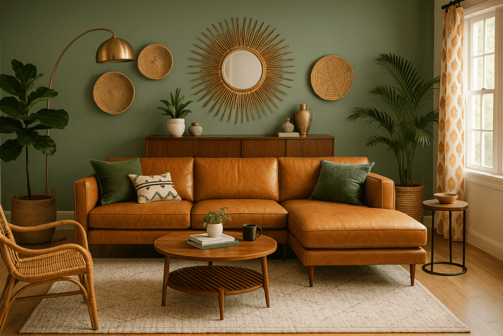 eclectic living room