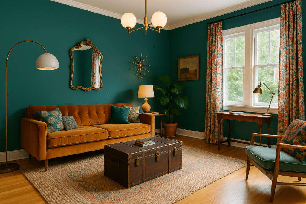 eclectic living room