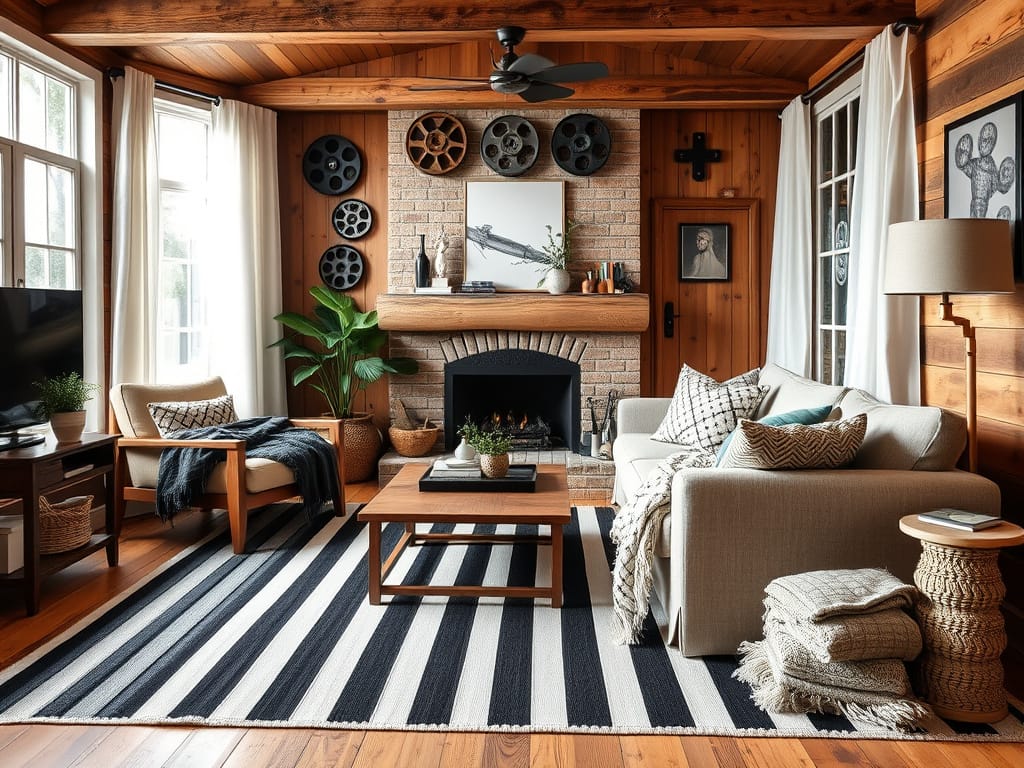 eclectic living room