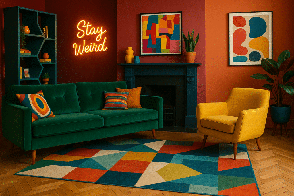 eclectic living room