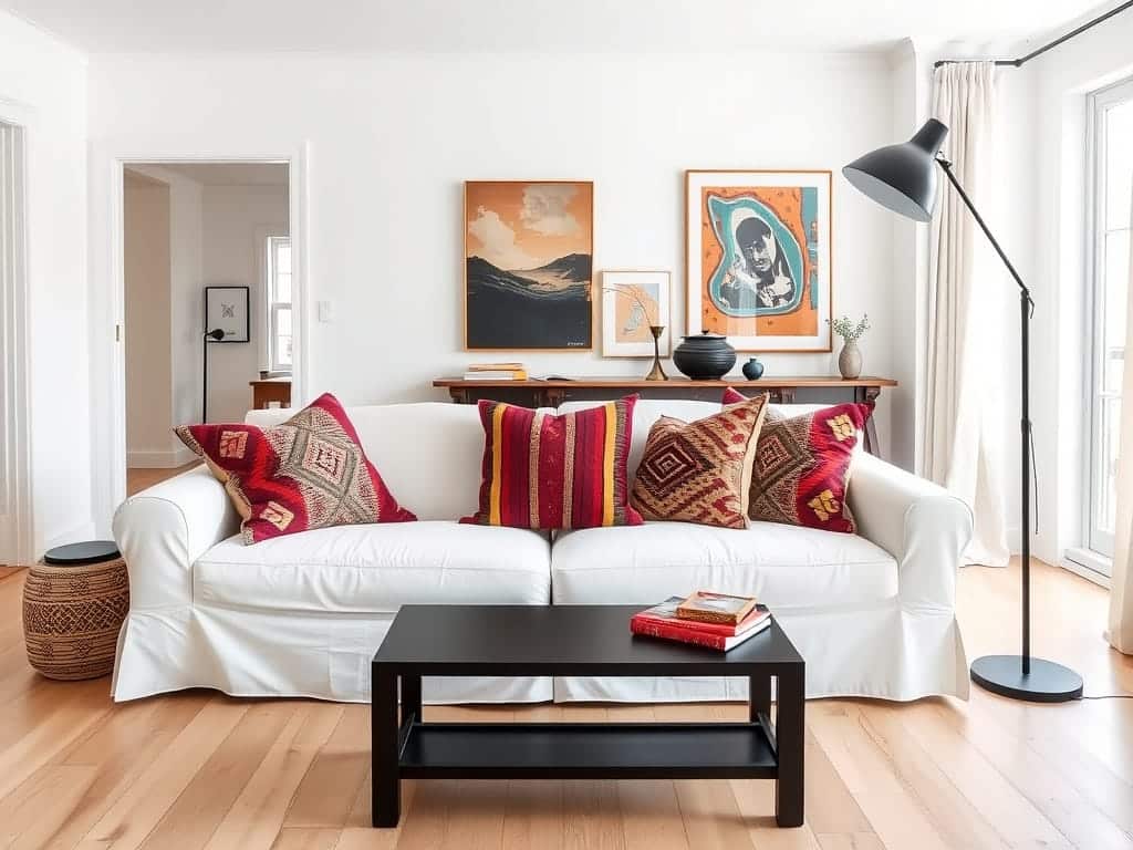 eclectic living room