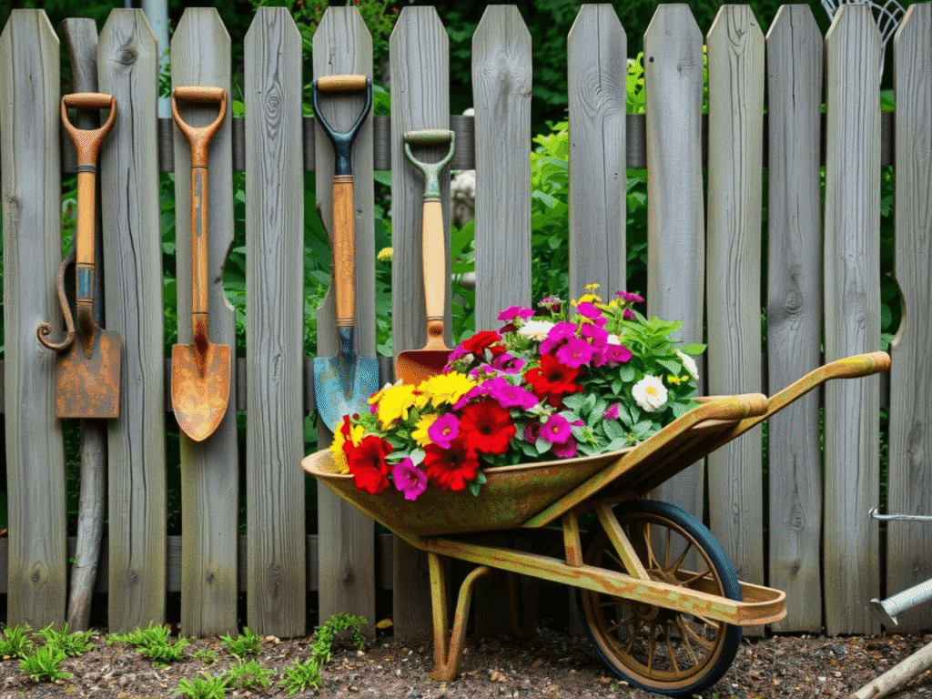 vintage garden decor