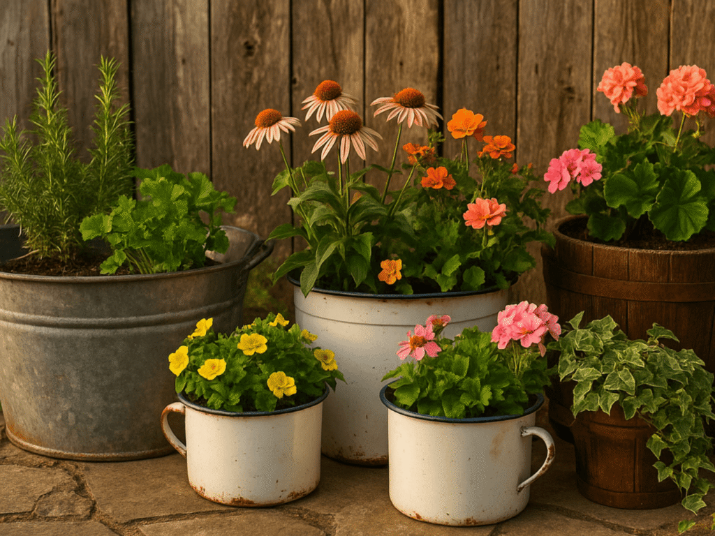 vintage garden decor
