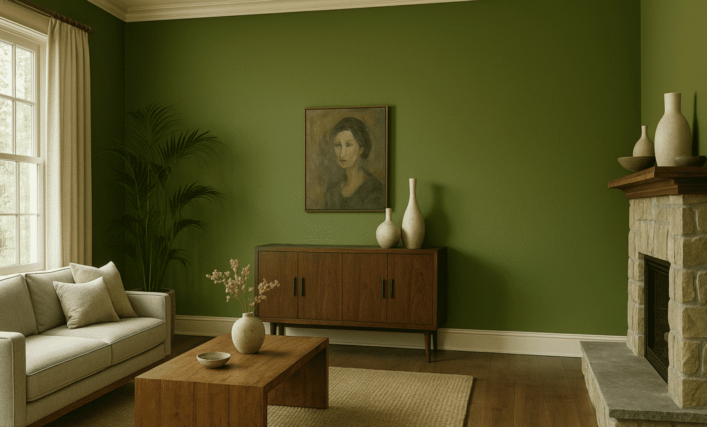 living room paint colors olive drab